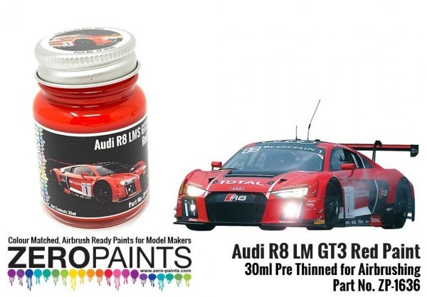 Zero Paints ZP-1636 Audi R8 LM GT3 Red Paint 30ml