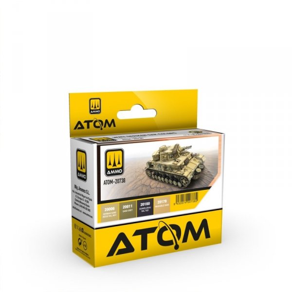 AMMO by Mig Jimenez 20738 ATOM D.A.K Colors WWII Set 4x20ml