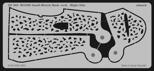 Eduard XF563 Bf 109E Small Blotch mask-etch 1/48