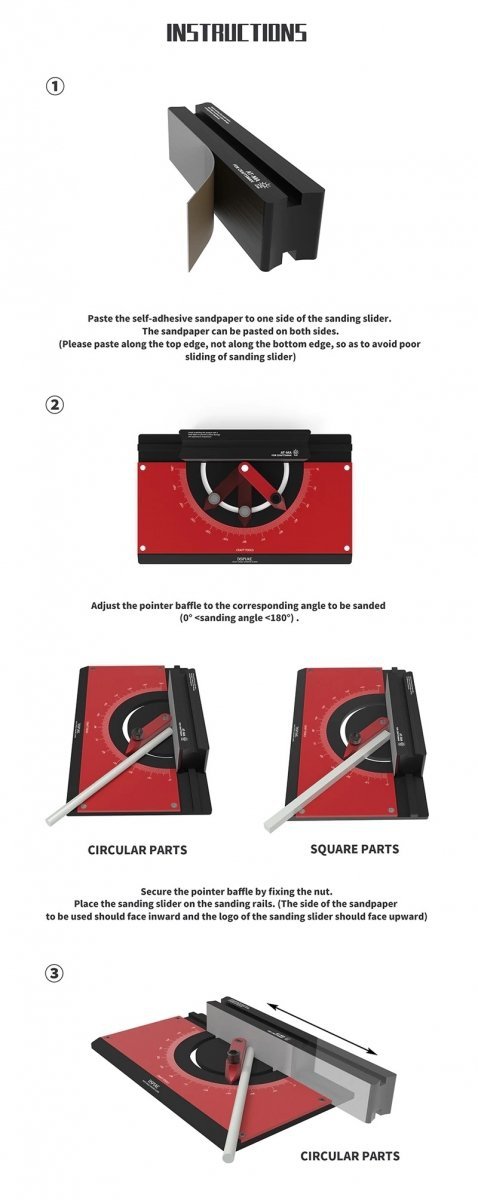 DSPIAE AT-MA Multi angle Sanding Slider / suwak do szlifowania