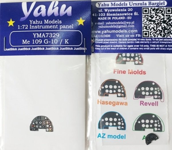 Yahu YMA7329 Me-109G-10 &amp; K AZ Model / Fine Molds / Hasegawa 1/72