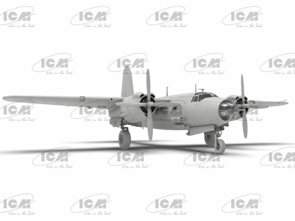 ICM 48323 B-26G Marauder WWII American/France Bomber 1/48