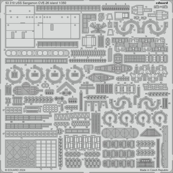 Eduard BIG5373 USS Sangamon CVE-26 TRUMPETER 1/350