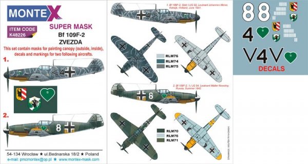 Montex K48226 Bf 109F-2 1/48