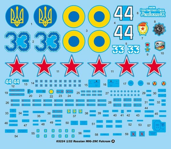 Trumpeter 03224 Russian Mikoyan MIG-29C Fulcrum 1:32
