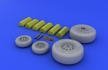 Eduard 632006 F-4J/ S wheels 1/32 TAMIYA