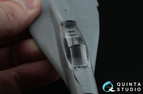 Quinta Studio QC72002 MiG-29 vacuformed clear canopy 2 pcs (for 7278, 7309 Zvezda kit) 1/72