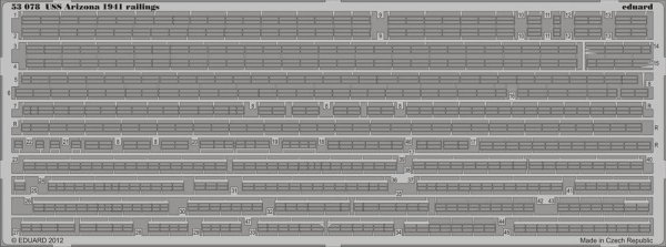 Eduard 53078 USS Arizona 1941 railings 1/350  HOBBY BOSS