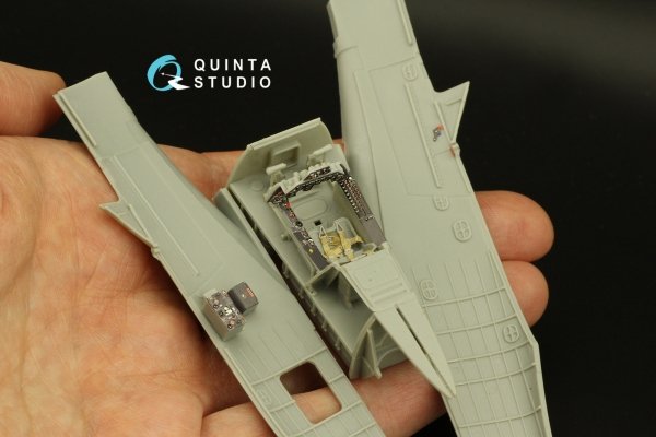 Quinta Studio QD48376 Ta 152H 3D-Printed &amp; coloured Interior on decal paper (Zoukei Mura) 1/48
