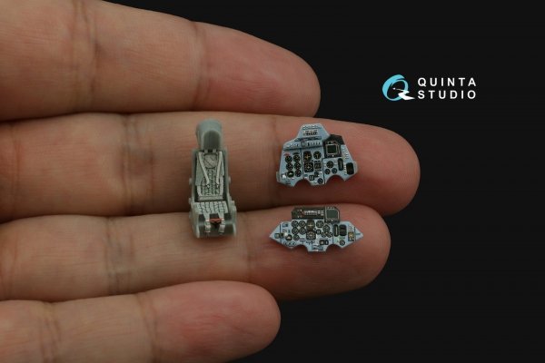 Quinta Studio QD+72178 Su-27UB 3D-Printed &amp; coloured Interior on decal paper (Trumpeter) (with 3D-printed resin part) 1/72