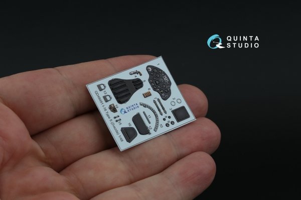 Quinta Studio QD48491 I-16 3D-Printed coloured Interior on decal paper (for Zvezda kit) 1/48