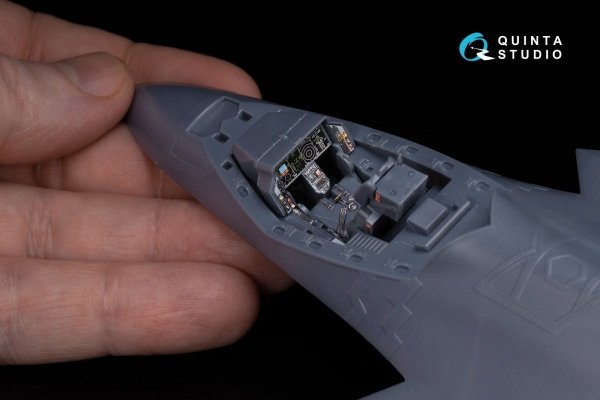 Quinta Studio QD48060 F-35A 3D-Printed &amp; coloured Interior on decal paper (Meng) 1/48