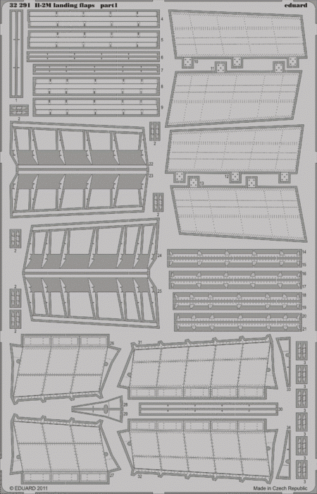 Eduard 32291 Il-2m landing flaps HOBBY BOSS (1:32)