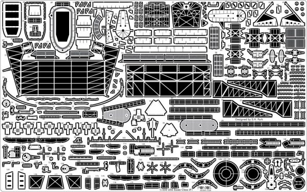 Pontos 35005F1 USS CV-14 Toconderoga 1944 Detail Up Set (1:350)
