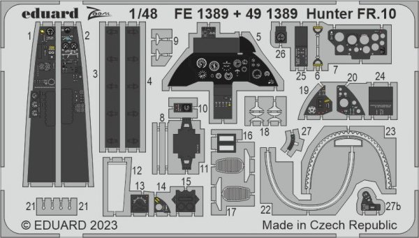 Eduard BIG49392 Hunter FR.10 AIRFIX 1/48
