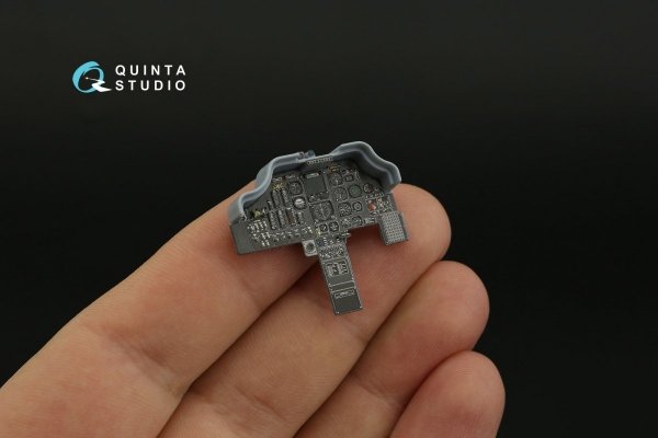 Quinta Studio QDS-35090 AH-64A 3D-Printed &amp; coloured Interior on decal paper (Academy) (Small version) 1/35