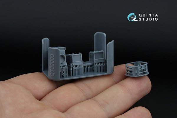 Quinta Studio QD+32229 Tornado IDS German 3D-Printed &amp; coloured Interior on decal paper (Italeri) (with 3D-printed resin parts) 1/32