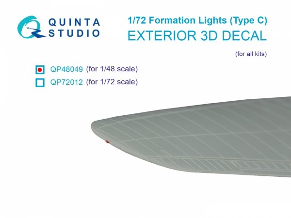 Quinta Studio QP48049 Formation Lights (Type C) (for all kits) 1/48