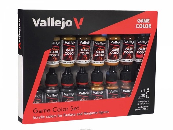 Vallejo 72189 Game Color Set Leather Metal 16x18ml