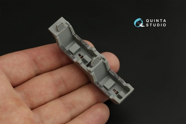 Quinta Studio QD48118 Mirage 2000-5B 3D-Printed &amp; coloured Interior on decal paper (Kinetic) 1/48