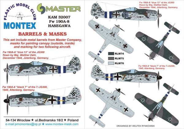 Montex KAM32007  Fw-190 A 8 1/32