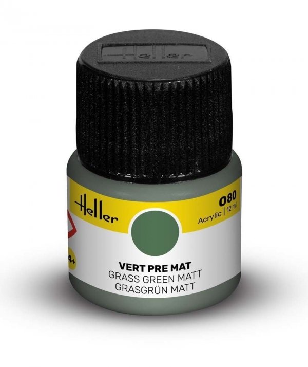 Heller 9080 080 Grass Green - Matt 12ml
