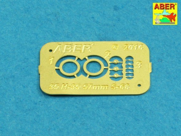 Aber 35L-205 Armament for Soviet SPAAG ZSU-57-2 57mm S-68 x2pcs. (1:35)