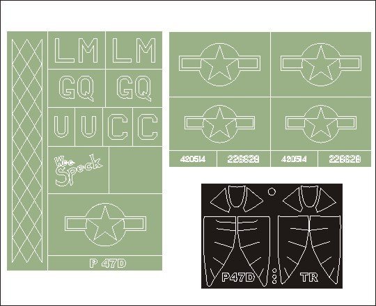 Montex MM32076 P-47D (BUBBLETOP) TRUMPETER