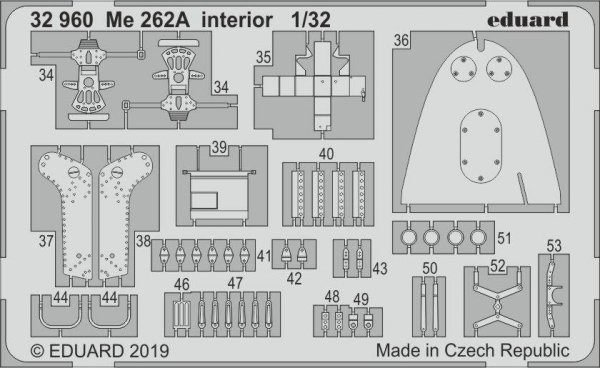 Eduard 32960 Me 262A interior 1/32 REVELL