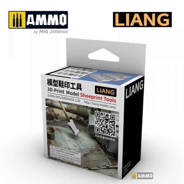 Liang 0401 3D-print Model Shoeprint Tools WWII 1/35