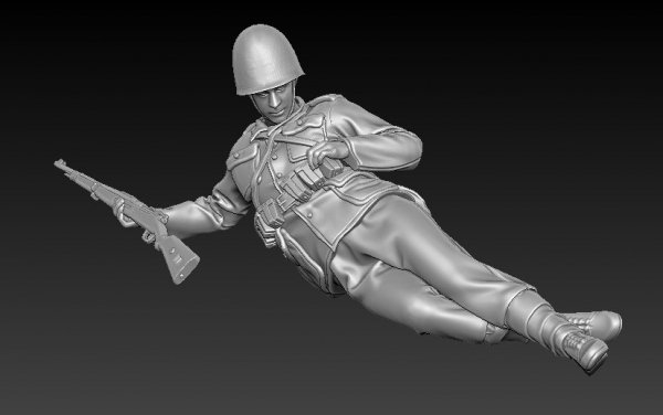 Glowel Miniatures 35009 Polish infantry lying 1/35