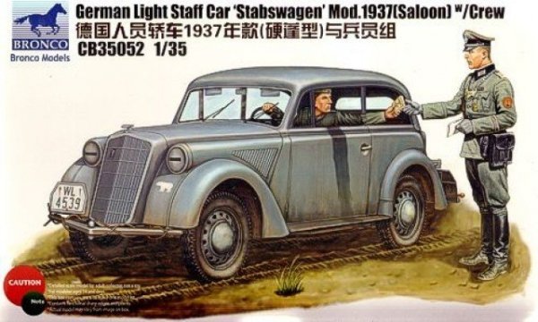 Bronco CB35052 Opel Stabswagen Mod.1937 w/crew (1:35)