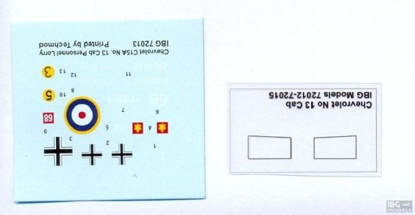 IBG 72013 Chevrolet C15A No.13 Cab Personnel Lorry 1/72