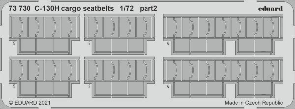 Eduard 73730 C-130H cargo seatbelts Zvezda 1/72