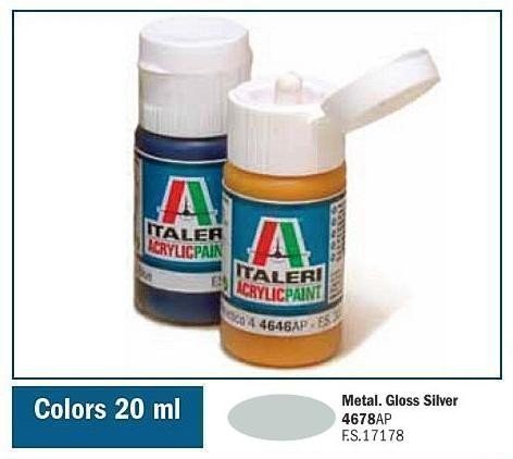 Italeri 4678AP GLOSS SILVER 20ml 