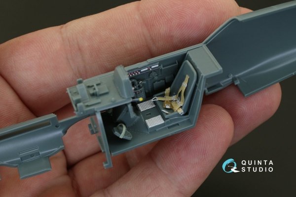 Quinta Studio QD48087 Bf 109E-4/E-7 3D-Printed &amp; coloured Interior on decal paper (for Eduard kit) 1/48