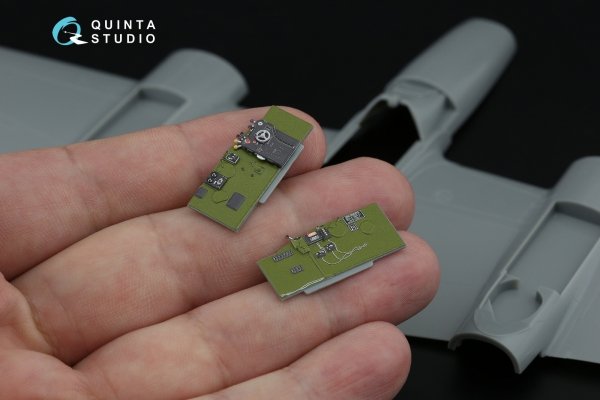 Quinta Studio QD48640 P-38F Lightning 3D-Printed &amp; coloured Interior on decal paper ( Hasegawa ) 1/48