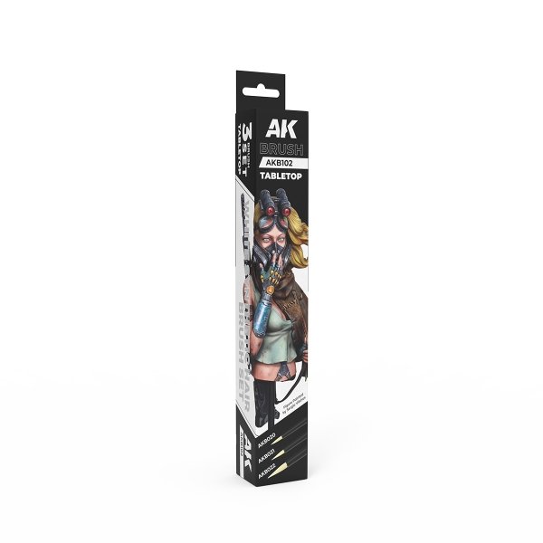 AK Interactive AKB102 TABLETOP SYNTETHIC BRUSHES SET