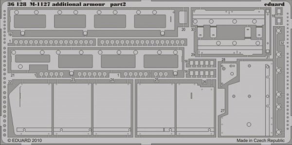 Eduard 36128 M-1127 additional armour 1/35 Trumpeter