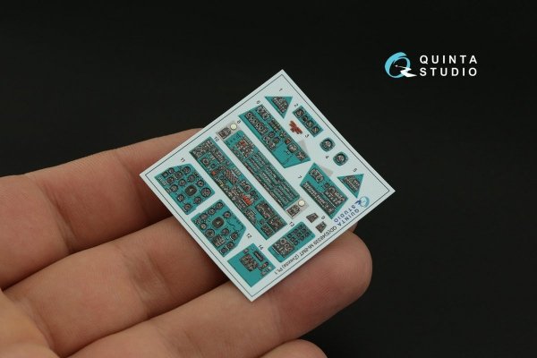 Quinta Studio QDS-48339 Mi-8MT 3D-Printed &amp; coloured Interior on decal paper (Zvezda) (Small version) 1/48