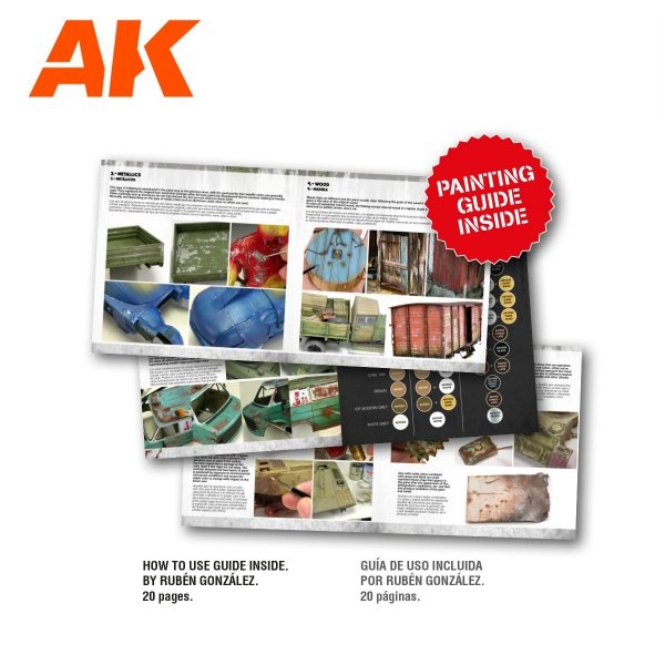AK Interactive AK11767 SIGNATURE SET – TOTAL CHIPPING – KRISTOF PULINCKX PAINT SET 18x17 ml