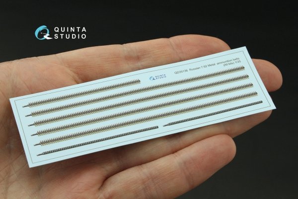 Quinta Studio QD35136 Russian 7.62 Metal ammunition belts (All kits) 1/35