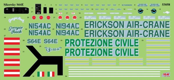 ICM 53058 S-64E Skycrane 1/35