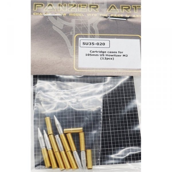 Panzer Art SU35-020 Cartridge cases for 105mm US Howitzer M2 (12pcs) 1/35