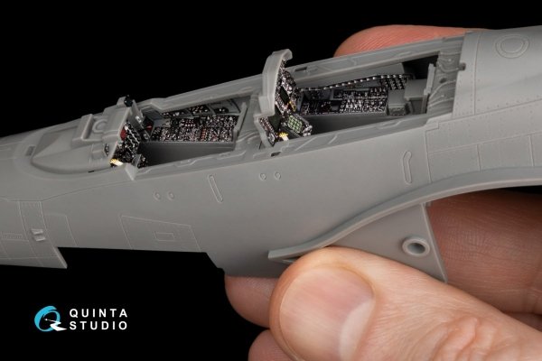 Quinta Studio QD48341 F-4G early 3D-Printed &amp; coloured Interior on decal paper (Meng) 1/48