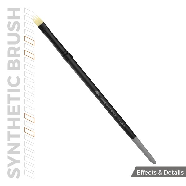 AK Interactive AKB011 AK SYNTHETIC BRUSH – COMB