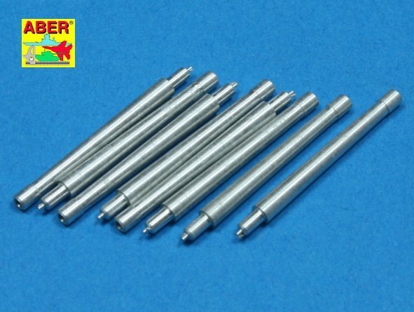 Aber 350L-39 Set of 8 pcs 380 mm short barrels for ships Richeulieu, Jean Bart (1:350)