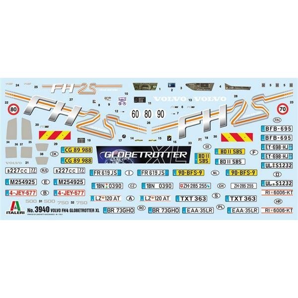 Italeri 3940 VOLVO FH4 GLOBETROTTER XL 1:24
