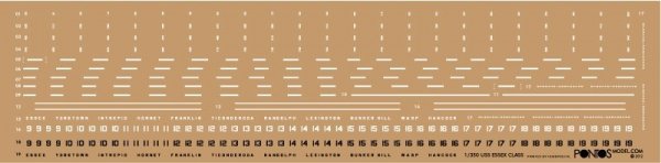 Pontos 35004F1 USS CV-10 Yorktown 1944 Detail Up Set (1:350)