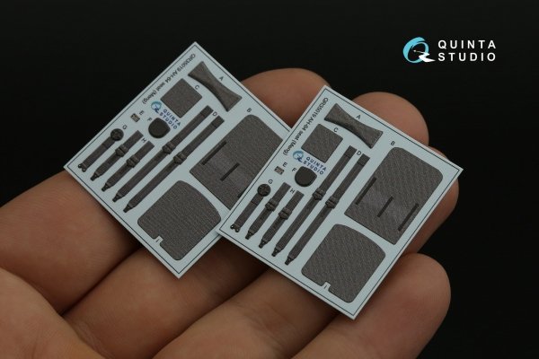 Quinta Studio QD35073 AH-64D/E 3D-Printed &amp; coloured Interior on decal paper (Meng) 1/35